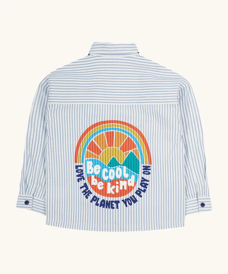 Frugi Lerryn Shacket - Ticking Stripe 7