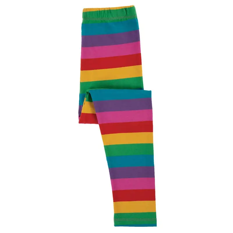 Frugi Libby Leggings - Foxglove Rainbow 2