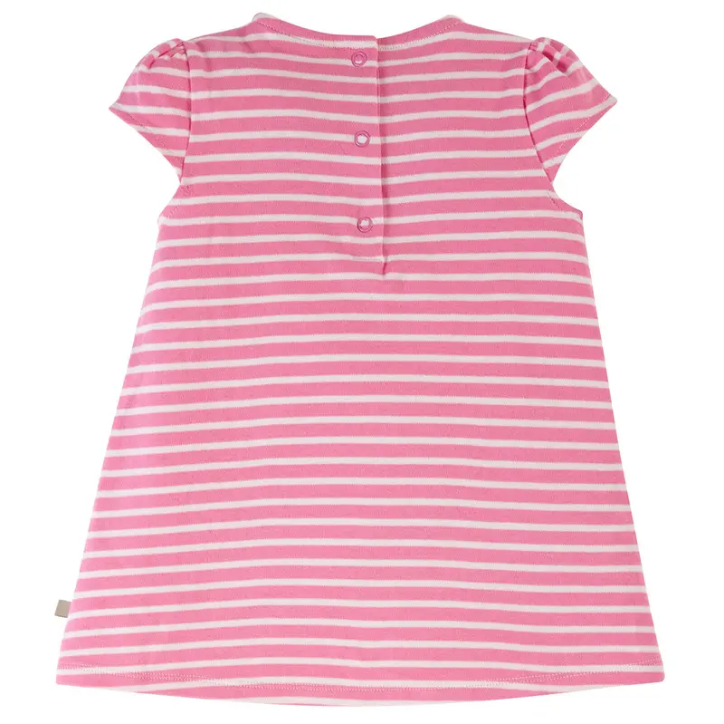 Frugi Little Layla Dress Breton Dog 2
