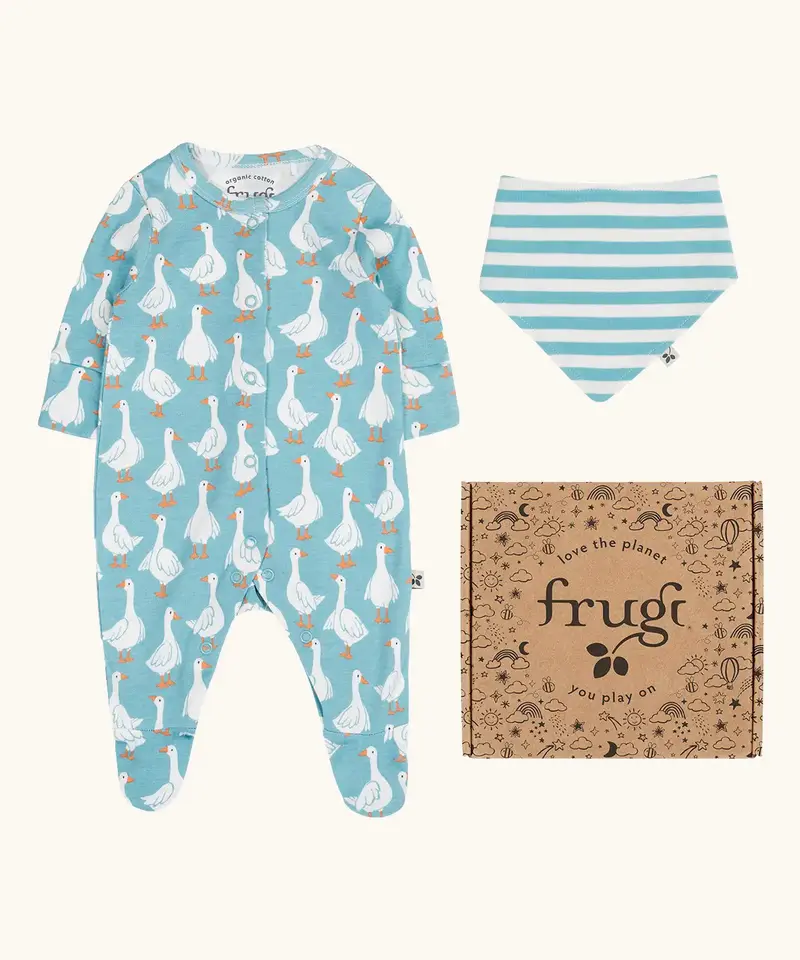 Frugi Lovely Babygrow Gift Set - Goose Gaggle 1