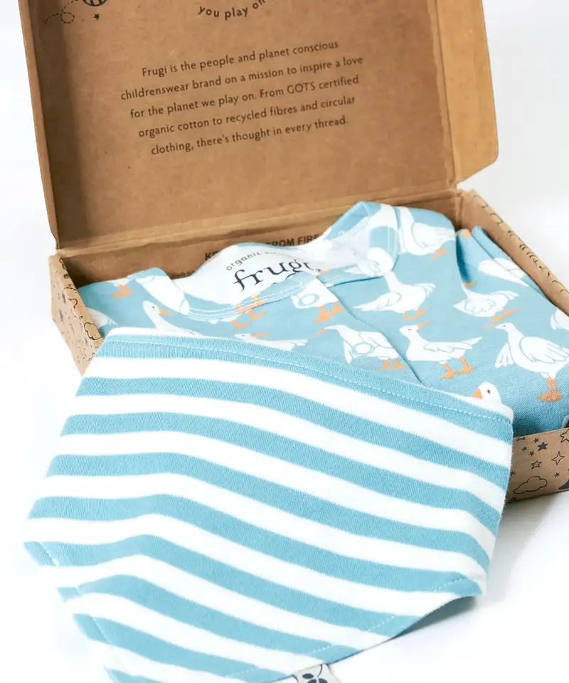 Frugi Lovely Babygrow Gift Set - Goose Gaggle 2