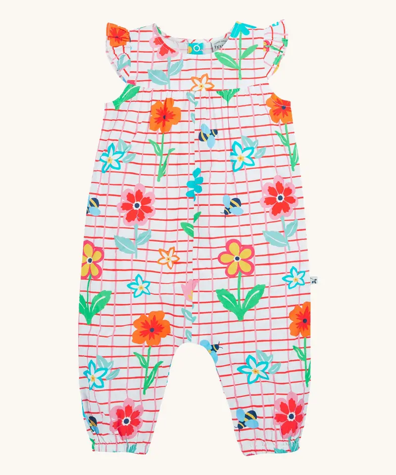 Frugi Lula Playsuit - Paint A Floral 1
