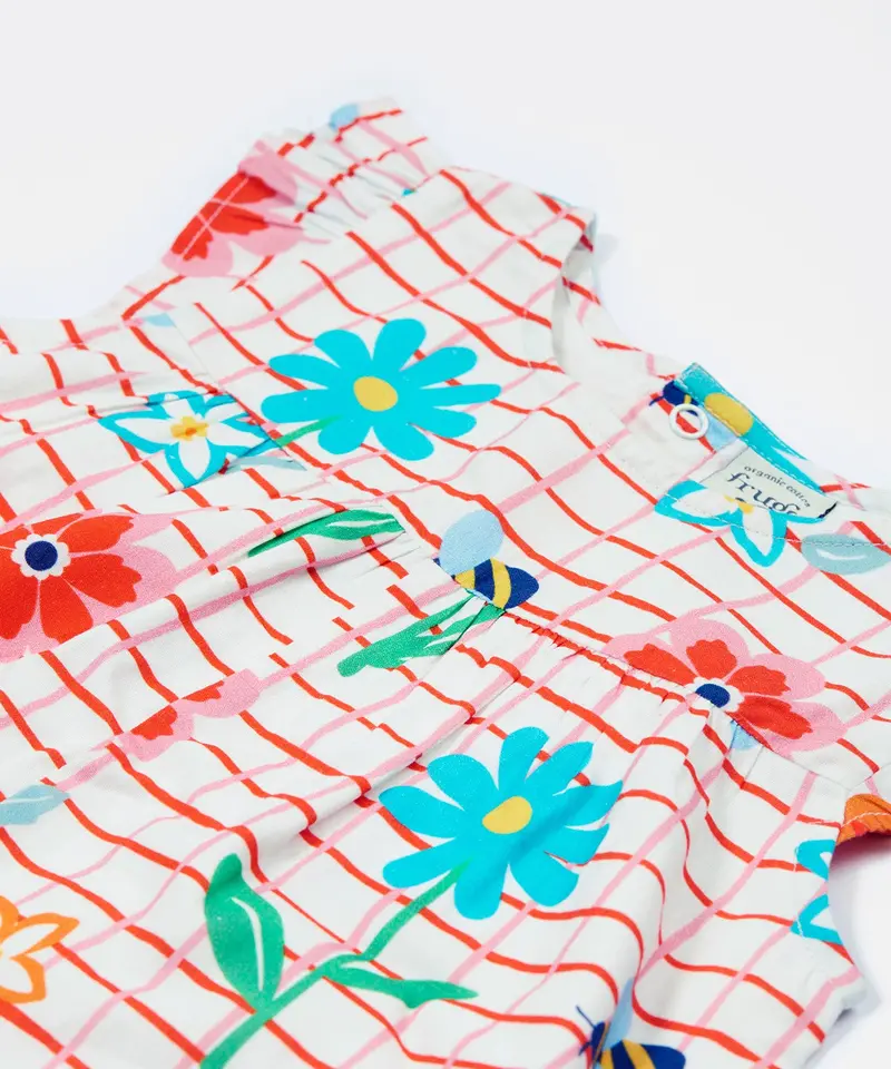 Frugi Lula Playsuit - Paint A Floral 4