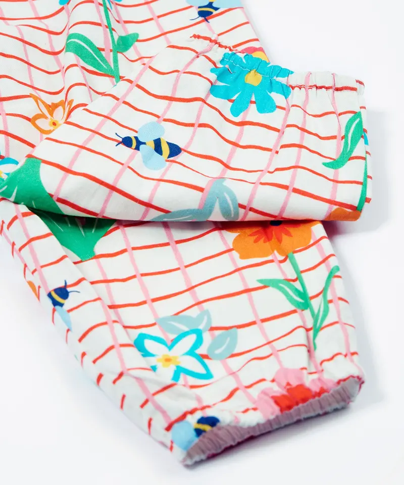 Frugi Lula Playsuit - Paint A Floral 6