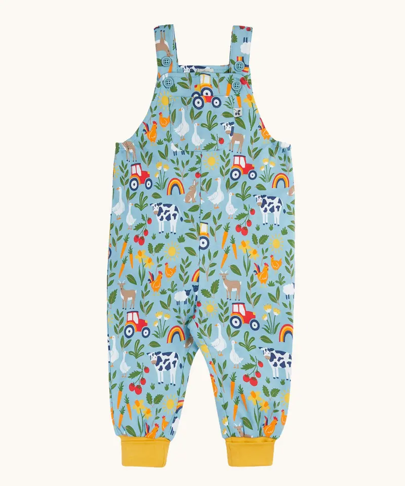 Frugi Parsnip Dungarees - On The Farm 1