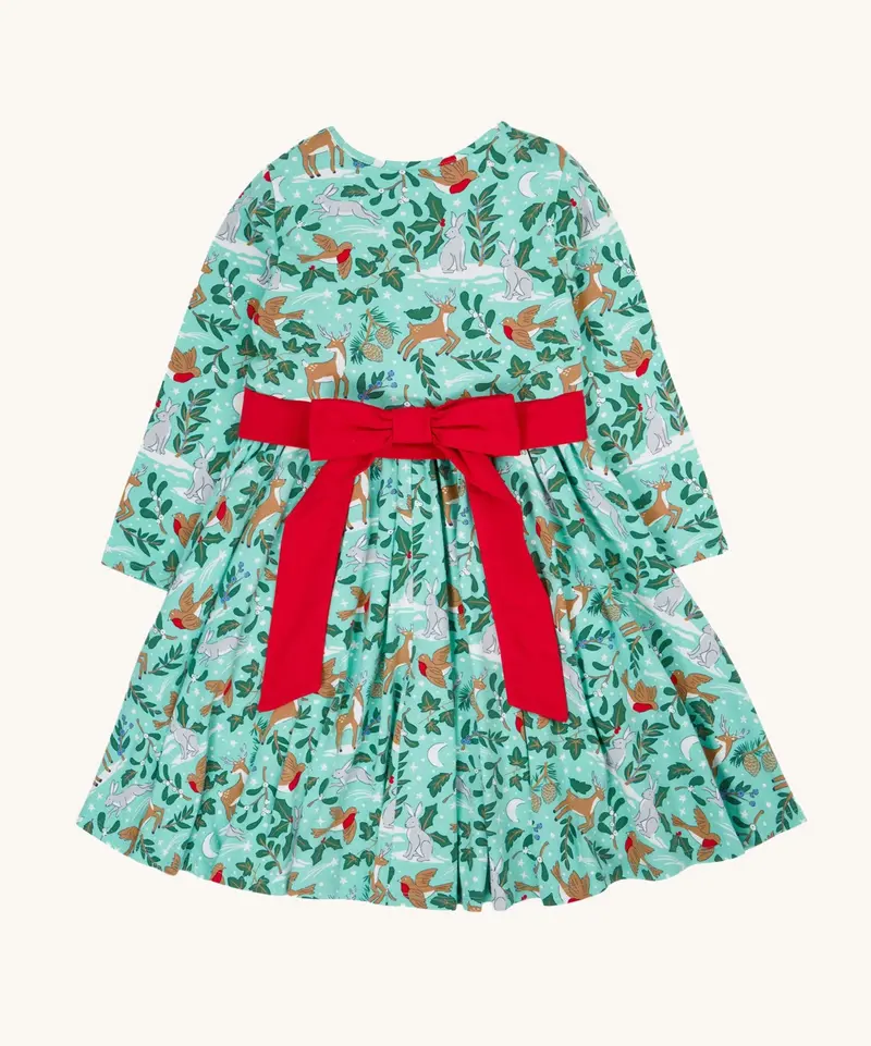 Frugi Party Skater Dress - Festive Forest 1