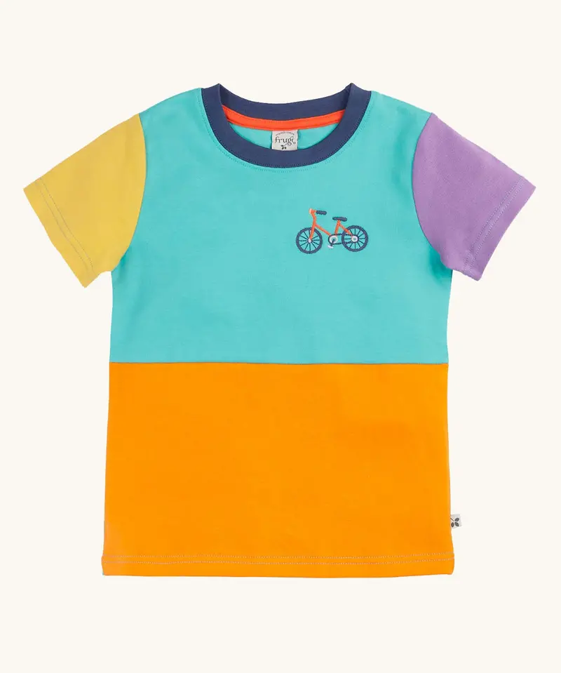 Frugi Penryn Circular T-Shirt - Hotchpotch / Bike 1