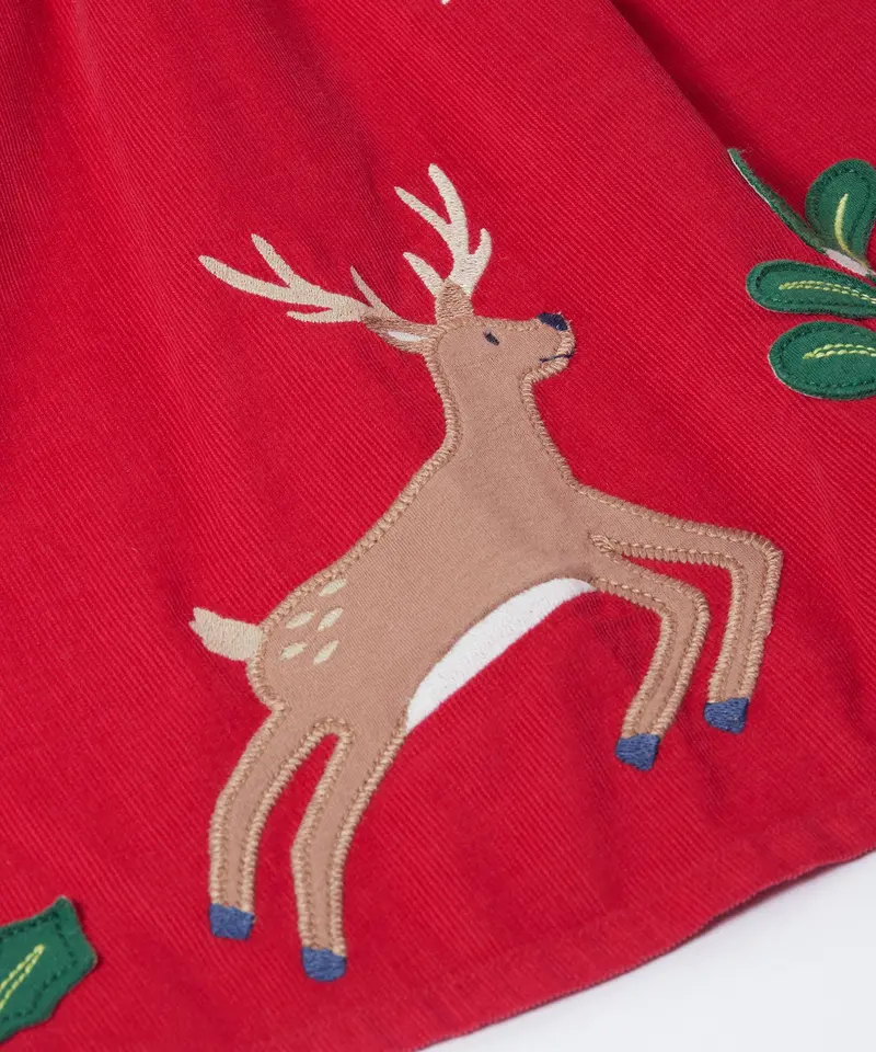 Frugi Peony Corduroy Dress - Red Robin 5