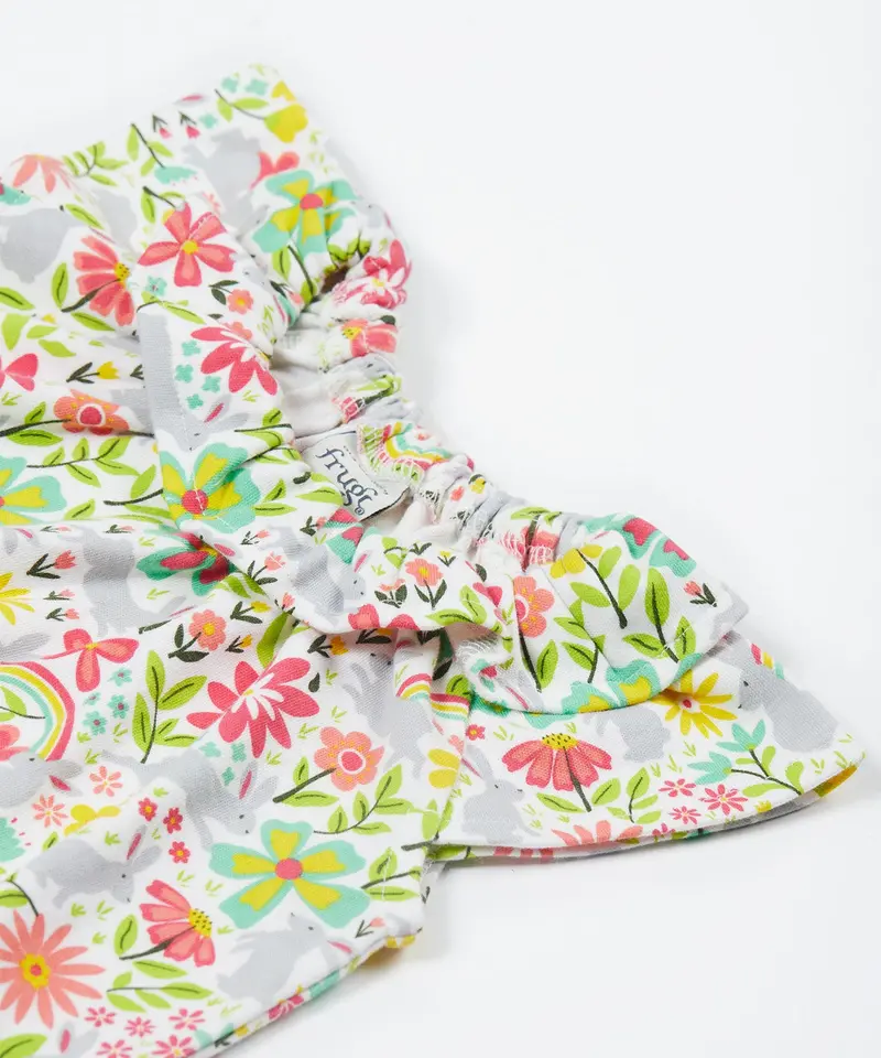 Frugi Peony Playsuit - Bunny Bounce 2