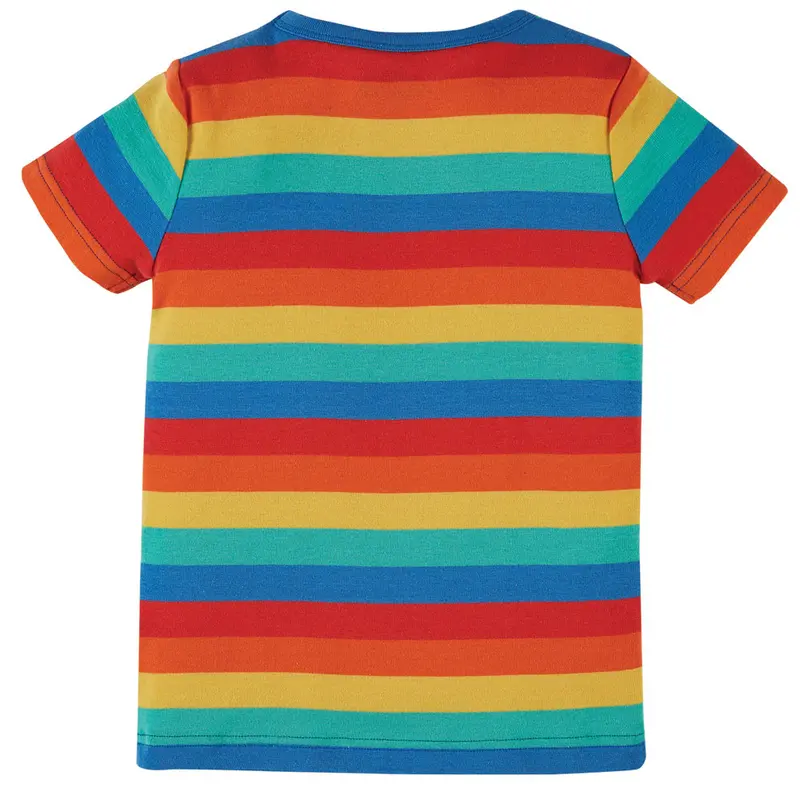 Frugi Rainbow Stripe Favourite T-Shirt 2