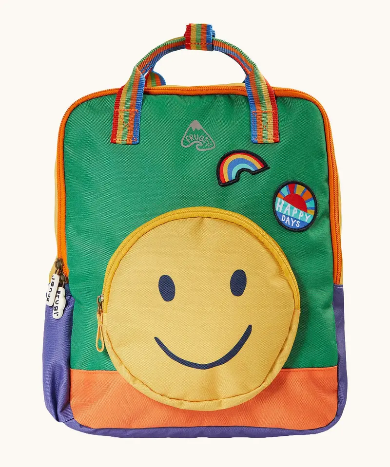Frugi Ramble Rainbow Backpack - Happy Hotchpotch 1