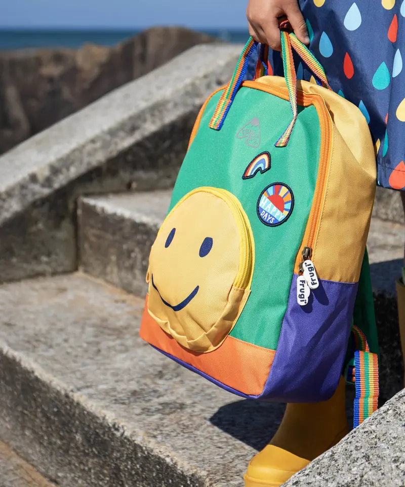 Frugi Ramble Rainbow Backpack - Happy Hotchpotch 2