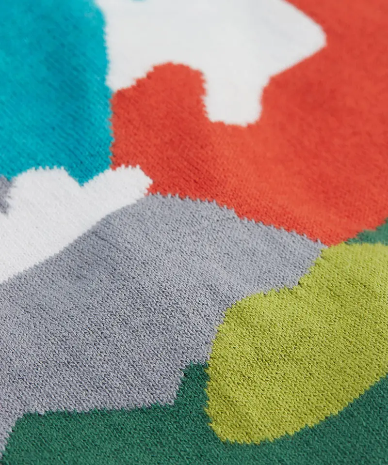 Frugi Reva Knitted Cardigan - Mountain Scene 4