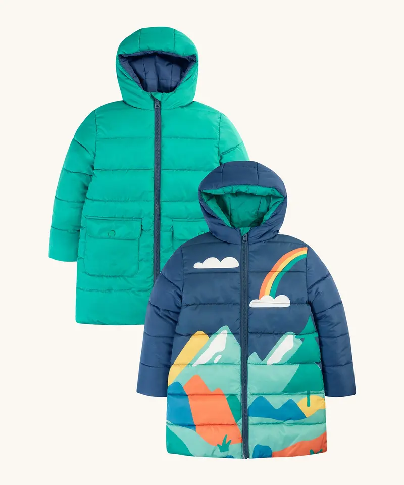 Frugi Reversible Toasty Terrain Jacket - Alpine View 1