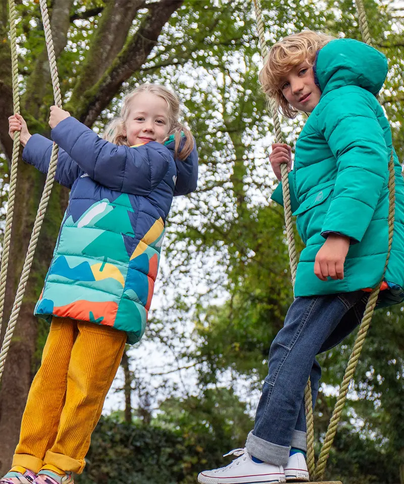 Frugi Reversible Toasty Terrain Jacket - Alpine View 6