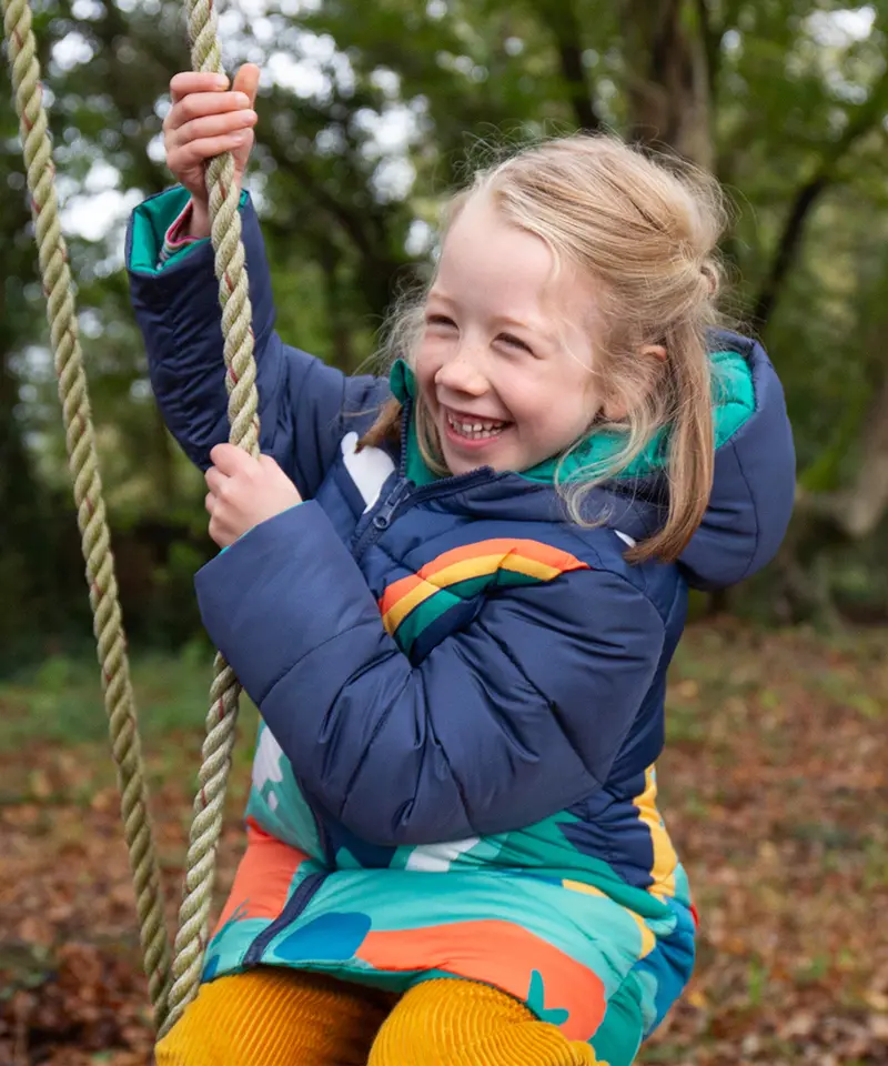 Frugi Reversible Toasty Terrain Jacket - Alpine View 7