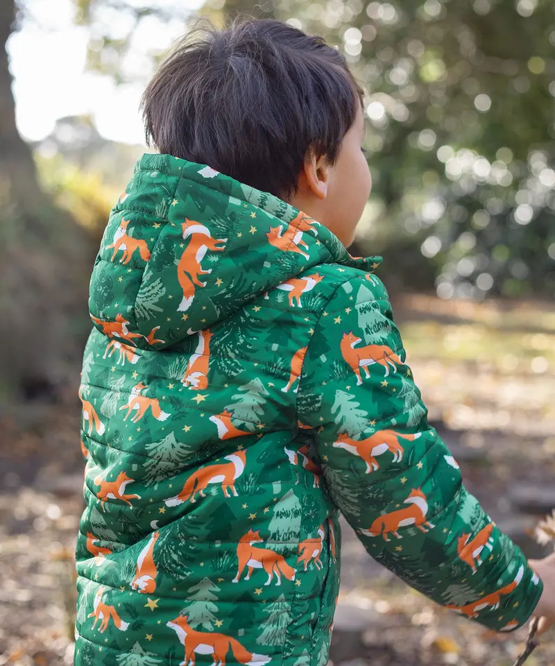 Frugi Reversible Toasty Trail Jacket - Fox / Squirrel 2