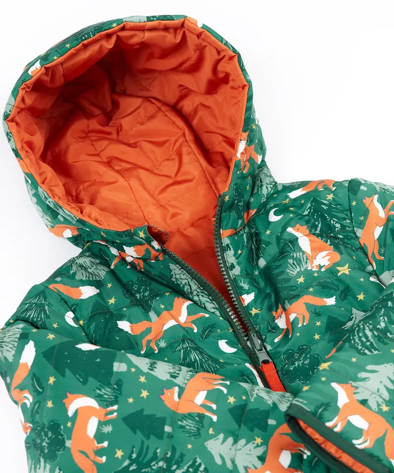 Frugi Reversible Toasty Trail Jacket - Fox / Squirrel 4