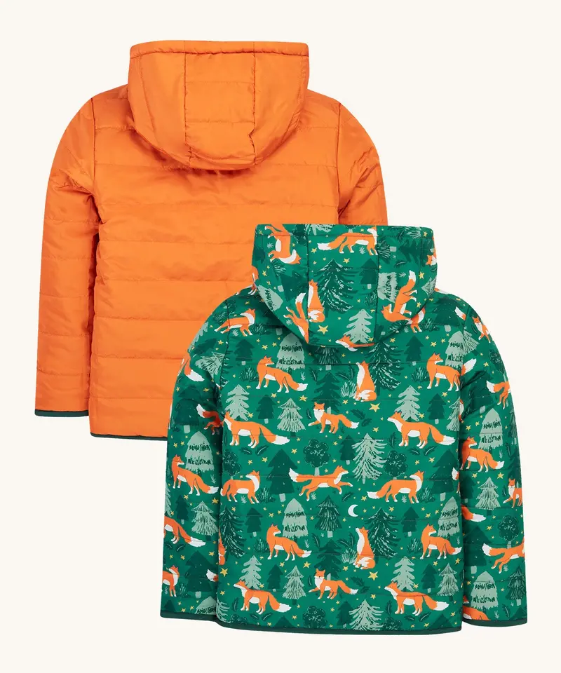 Frugi Reversible Toasty Trail Jacket - Fox / Squirrel 6