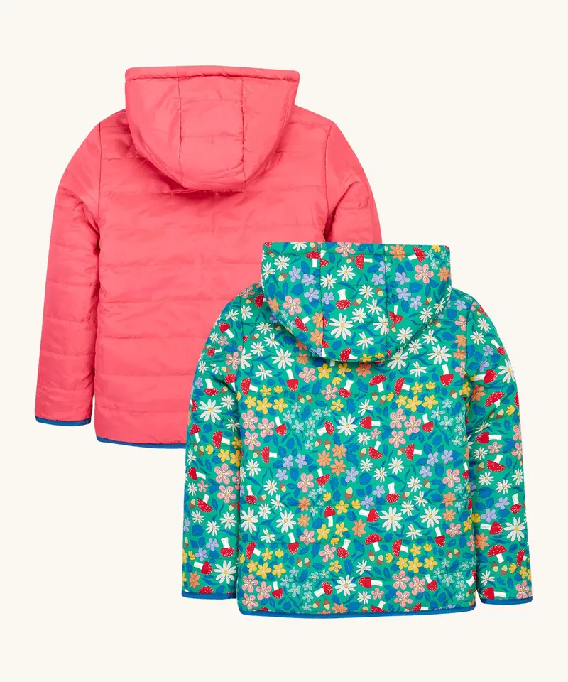 Frugi Reversible Toasty Trail Jacket - Wild Woods / Tulip 6