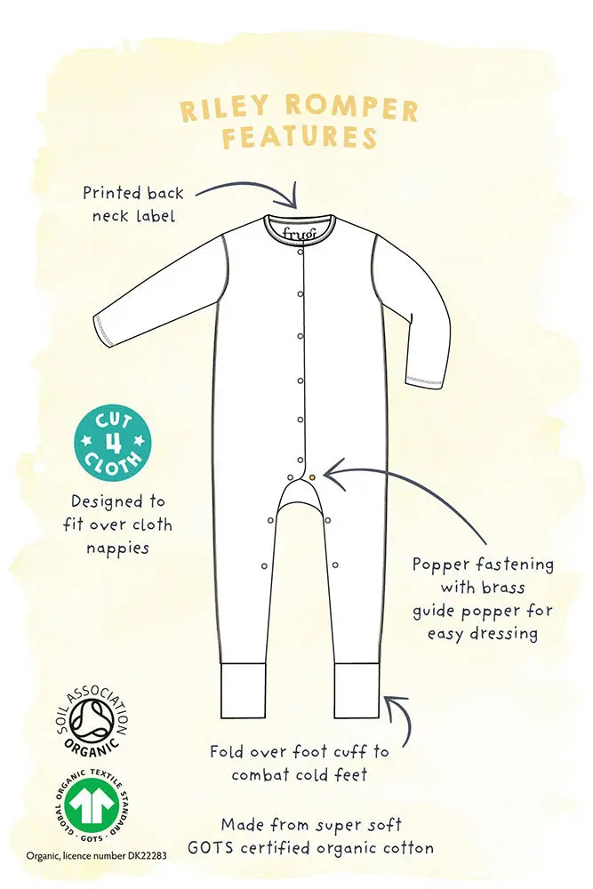 Frugi Riley Romper - Rainbow Stripes 4