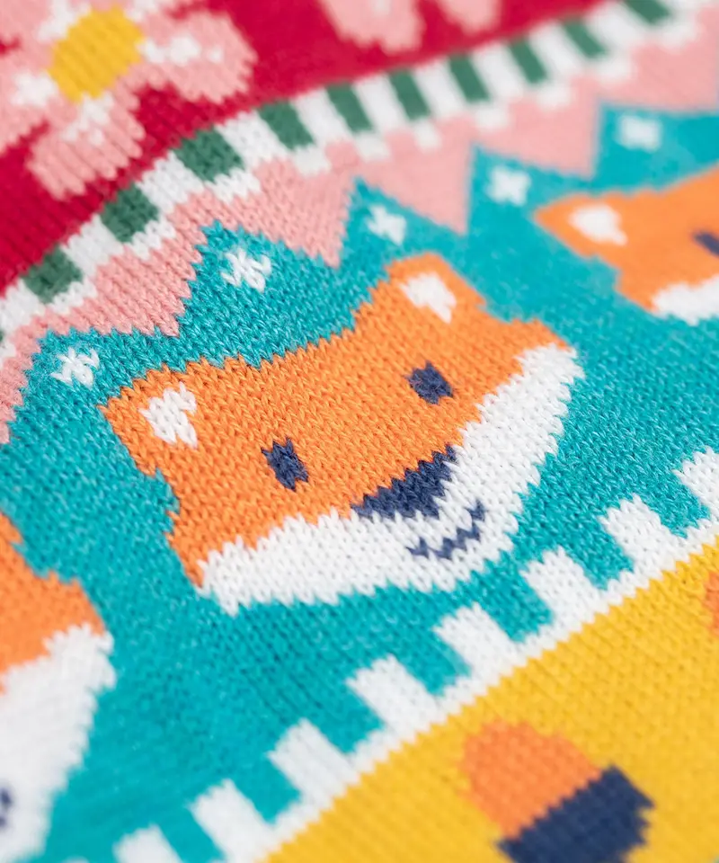 Frugi Robyn Fair Isle Cardigan - Fox 5