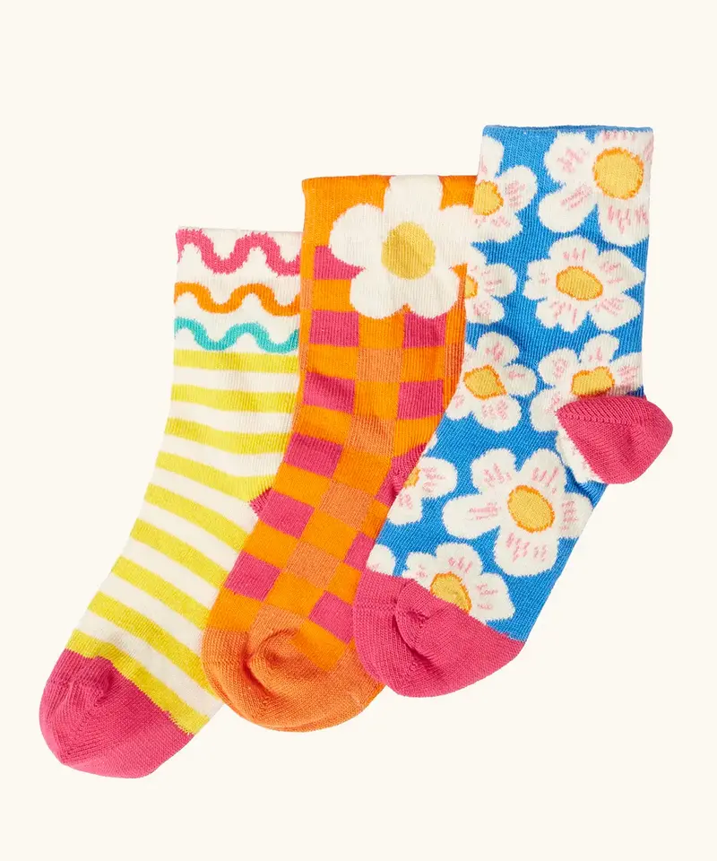 Frugi Rock My Socks 3 Pack - Picnic Club 1