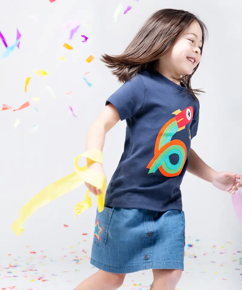 Frugi Rocket Magic Number T-Shirt 6-7 Years 2