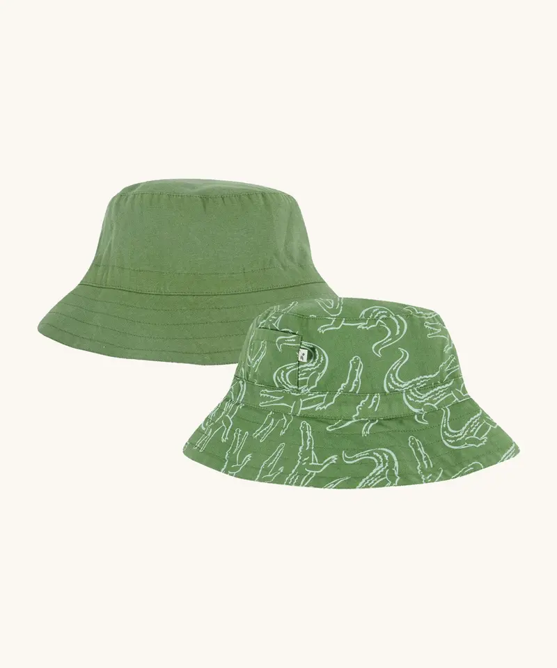 Frugi Rocky Reversible Hat - Croc Time 1