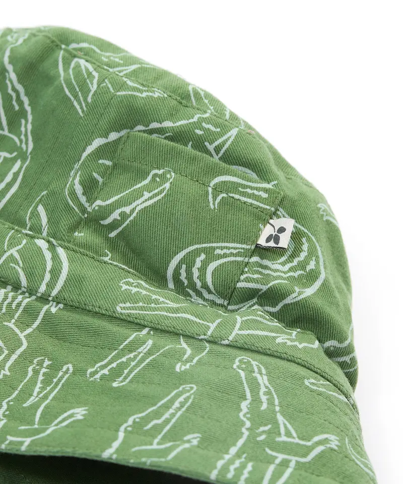 Frugi Rocky Reversible Hat - Croc Time 2