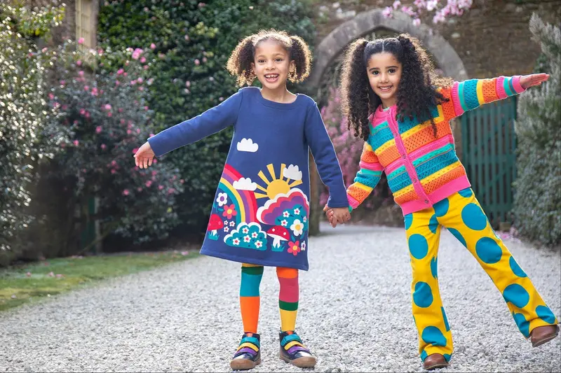 Frugi Rowe Knitted Cardigan - Rainbow 10