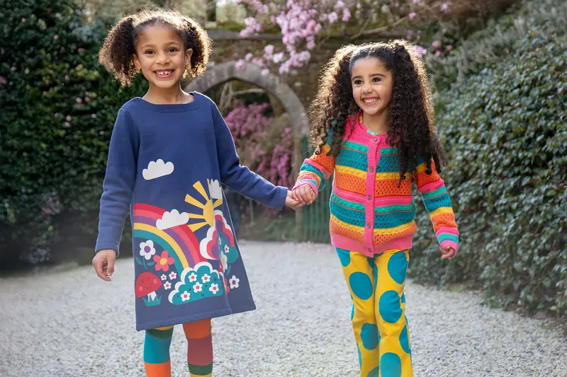Frugi Rowe Knitted Cardigan - Rainbow 5