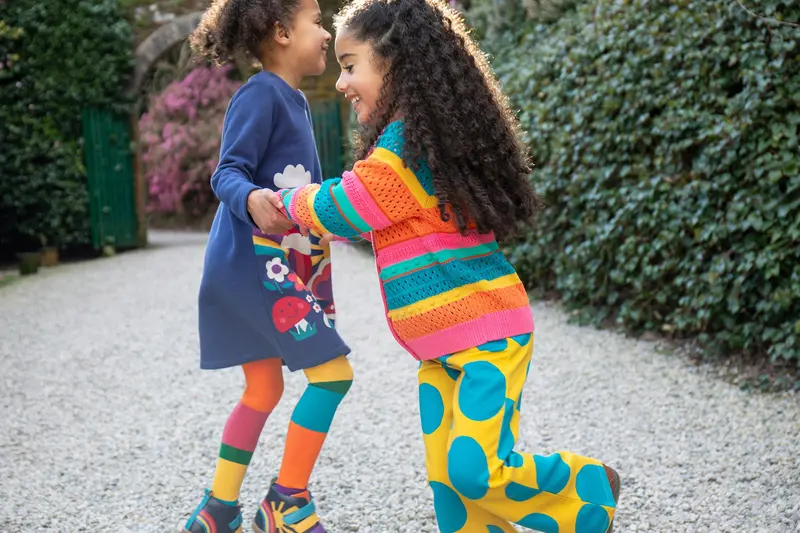Frugi Rowe Knitted Cardigan - Rainbow 6