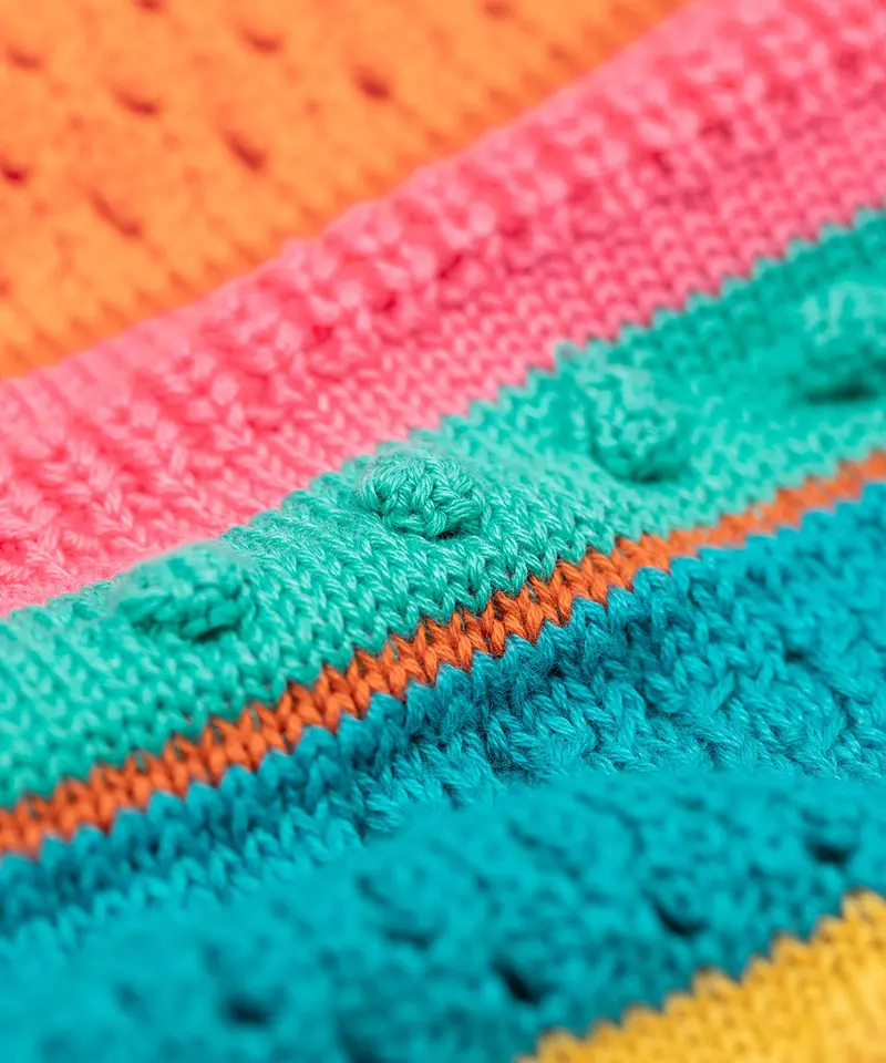 Frugi Rowe Knitted Cardigan - Rainbow 7