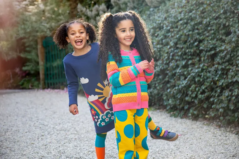 Frugi Rowe Knitted Cardigan - Rainbow 8