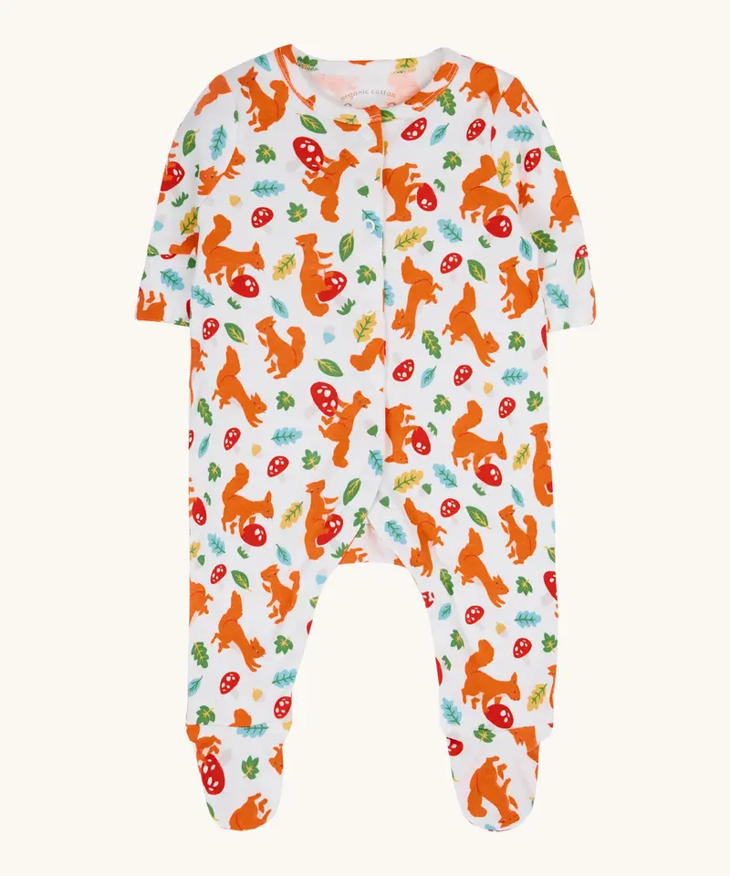 Frugi Scrumptious Babygrow Gift Set - Squirrel Friends 5