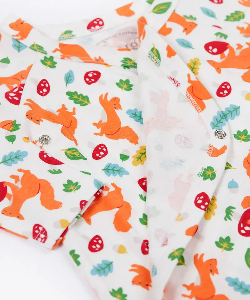 Frugi Shay Body 2-Pack - Squirrel / White 3