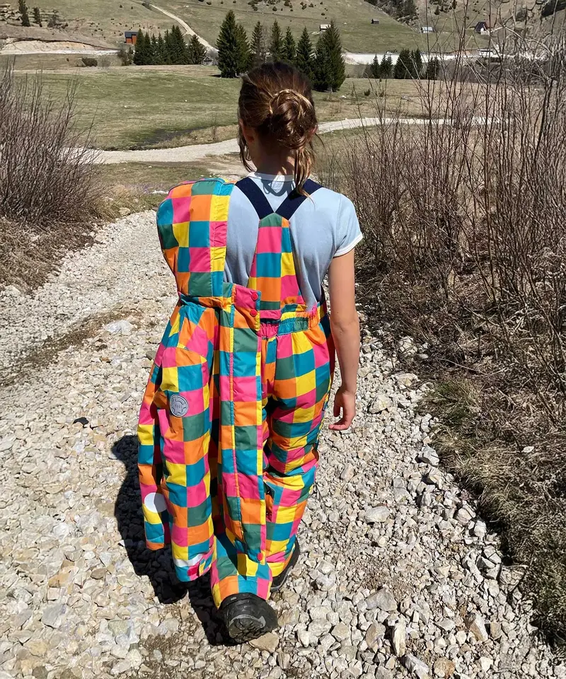 Frugi Snow & Ski Coat - Rainbow Check 10