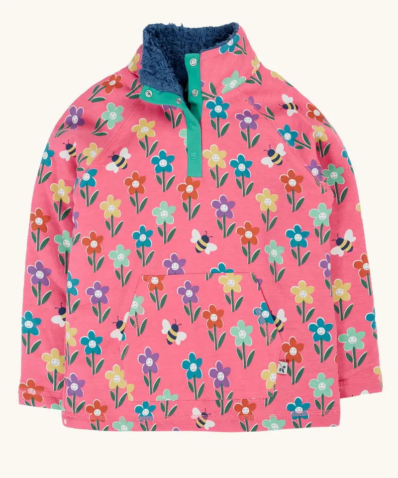 Frugi Snuggle Fleece - Fun Flowers 1