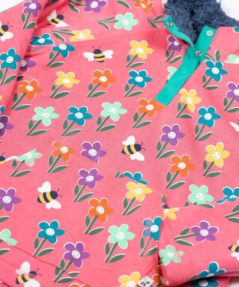 Frugi Snuggle Fleece - Fun Flowers 3