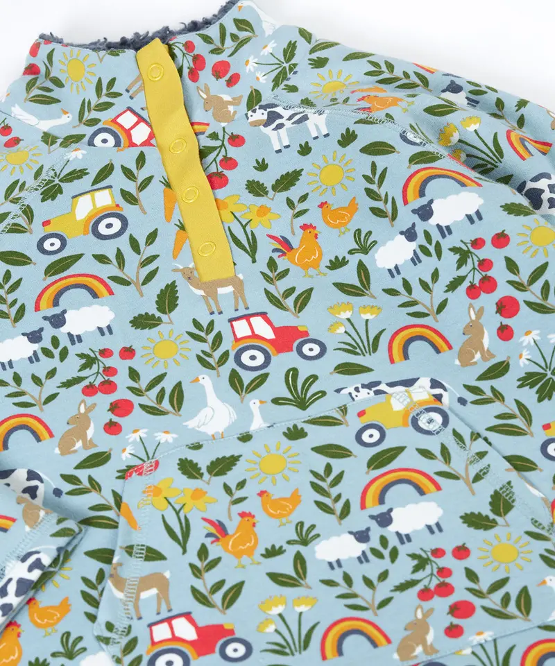 Frugi Snuggle Fleece - On The Farm 3