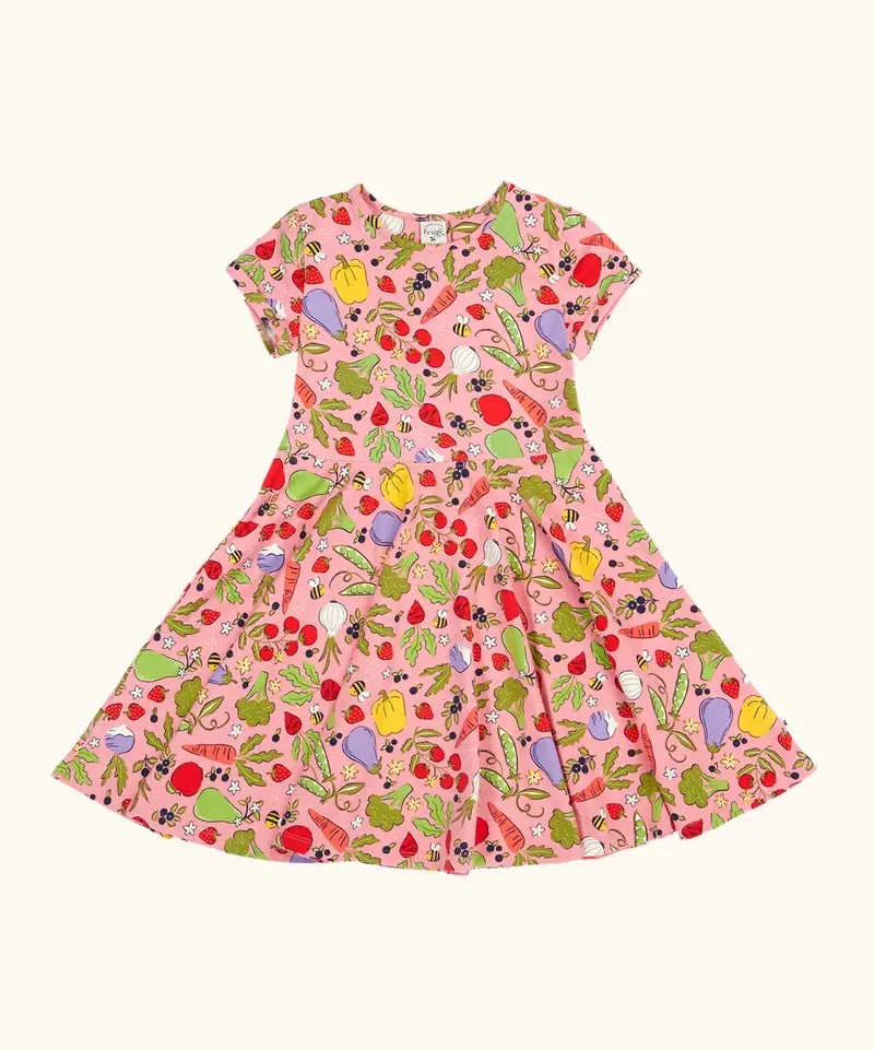 Frugi Spring Skater Dress - Grow Happiness 1