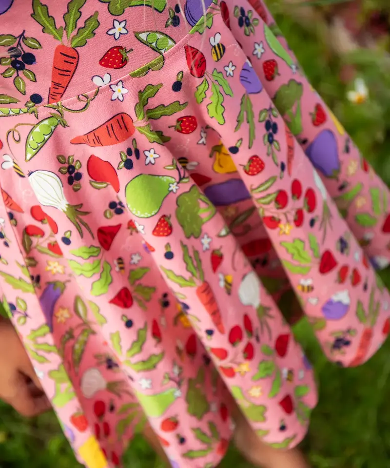 Frugi Spring Skater Dress - Grow Happiness 5