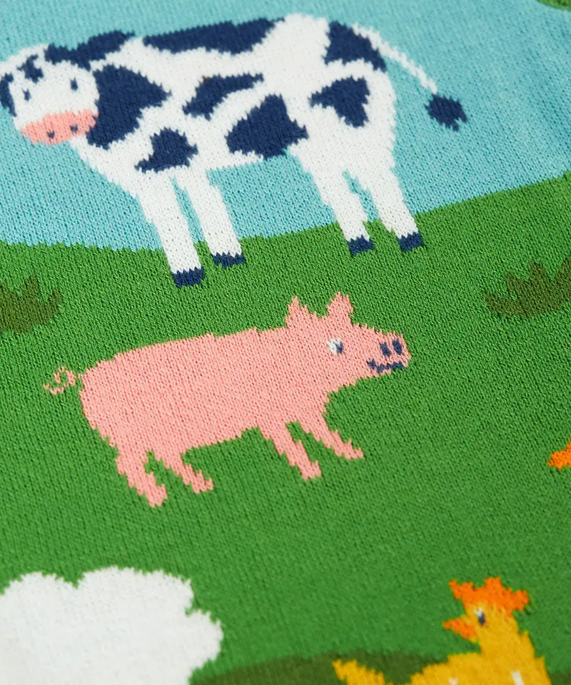 Frugi Tavi Knitted Tank Top - Farmyard 3