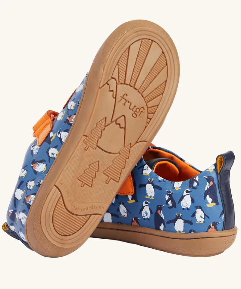 Frugi Tide Low Top Shoes - Penguin Waddle / Navy 4