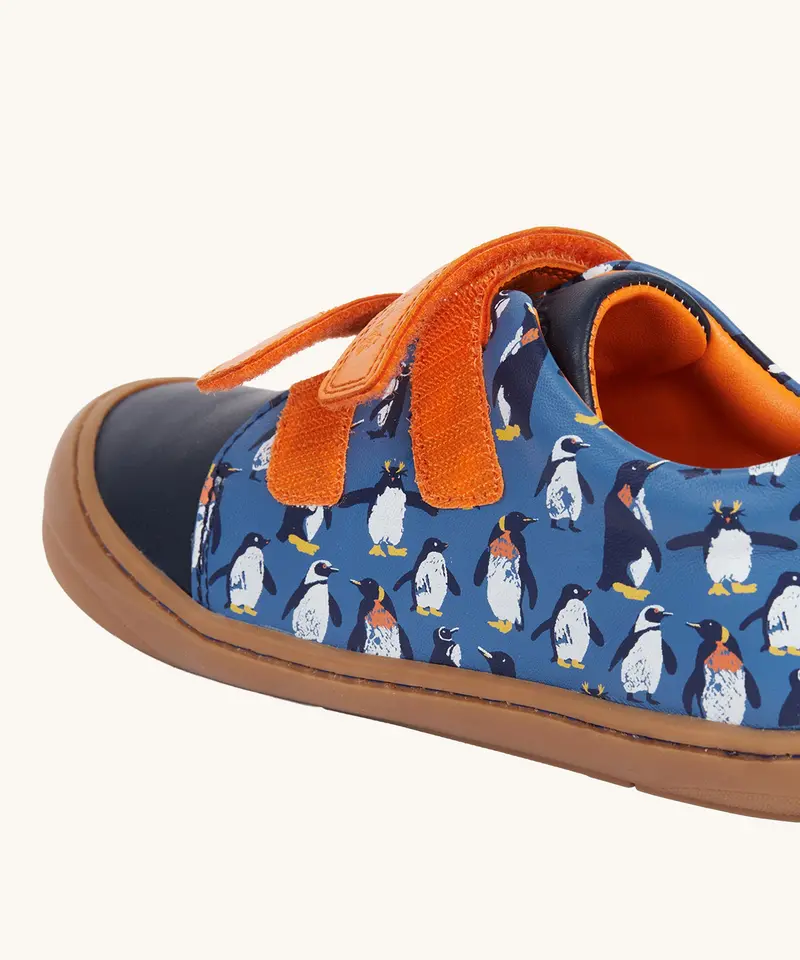 Frugi Tide Low Top Shoes - Penguin Waddle / Navy 6