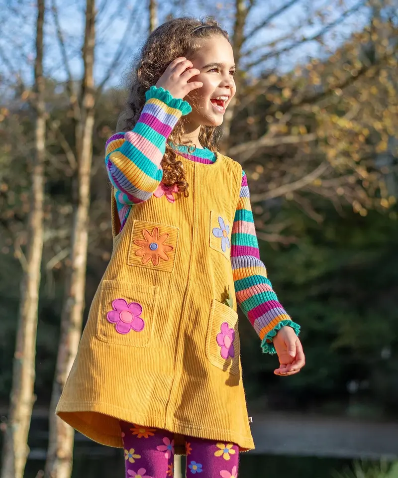 Frugi Zoe Knitted Jumper - Wild Rainbow Stripe 2
