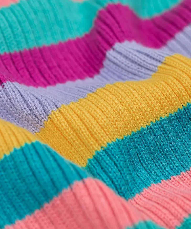 Frugi Zoe Knitted Jumper - Wild Rainbow Stripe 3