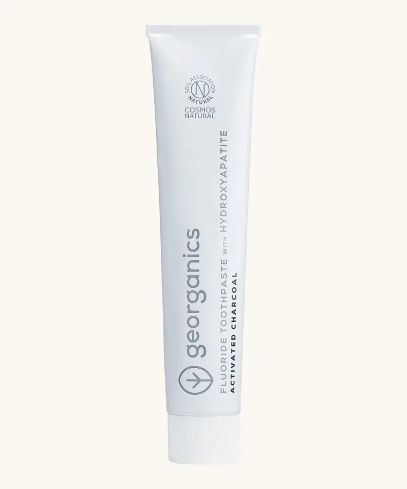 Georganics Hydroxyapatite Toothpaste  - Activated Charcoal 1