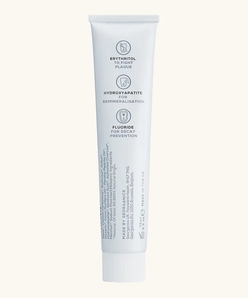 Georganics Hydroxyapatite Toothpaste - Activated Charcoal 2